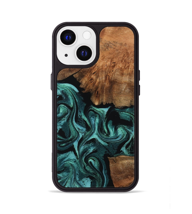 iPhone 13 Wood Phone Case - Keri (Green, 798962)