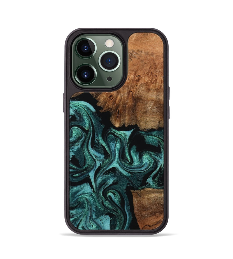 iPhone 13 Pro Wood Phone Case - Keri (Green, 798962)
