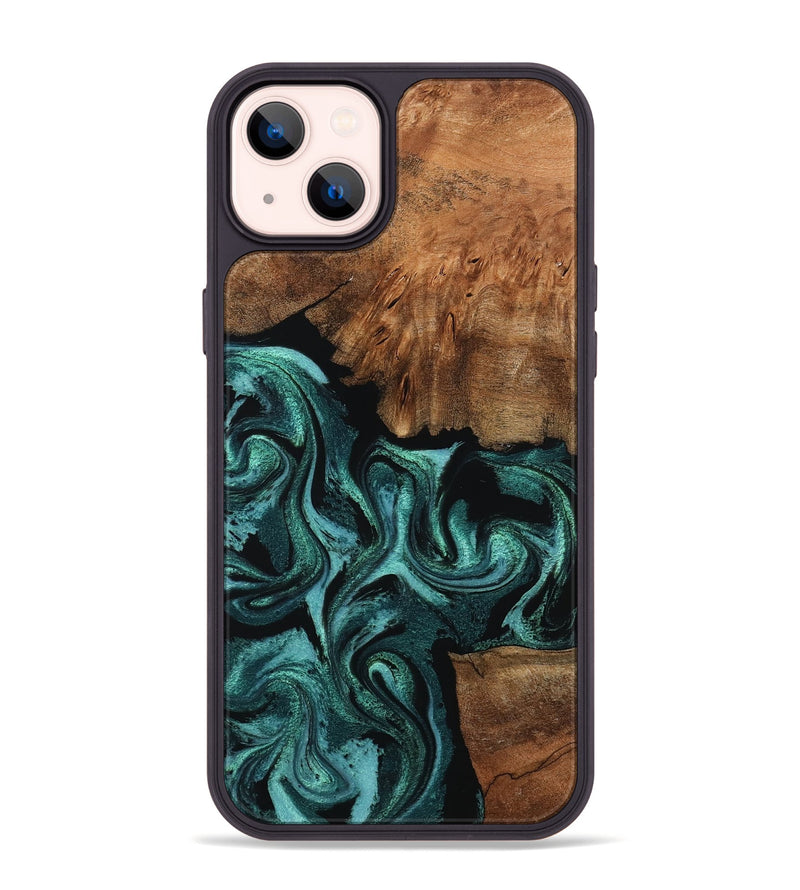 iPhone 14 Plus Wood Phone Case - Keri (Green, 798962)