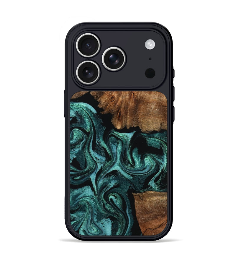iPhone 17 Pro Wood Phone Case - Keri (Green, 798962)