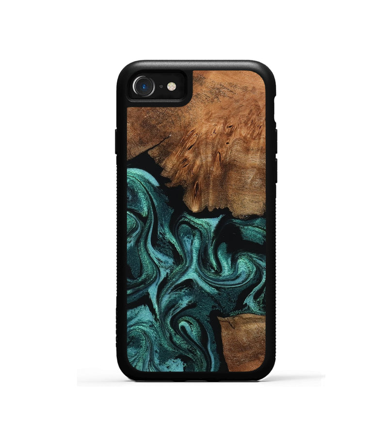 iPhone SE Wood Phone Case - Keri (Green, 798962)