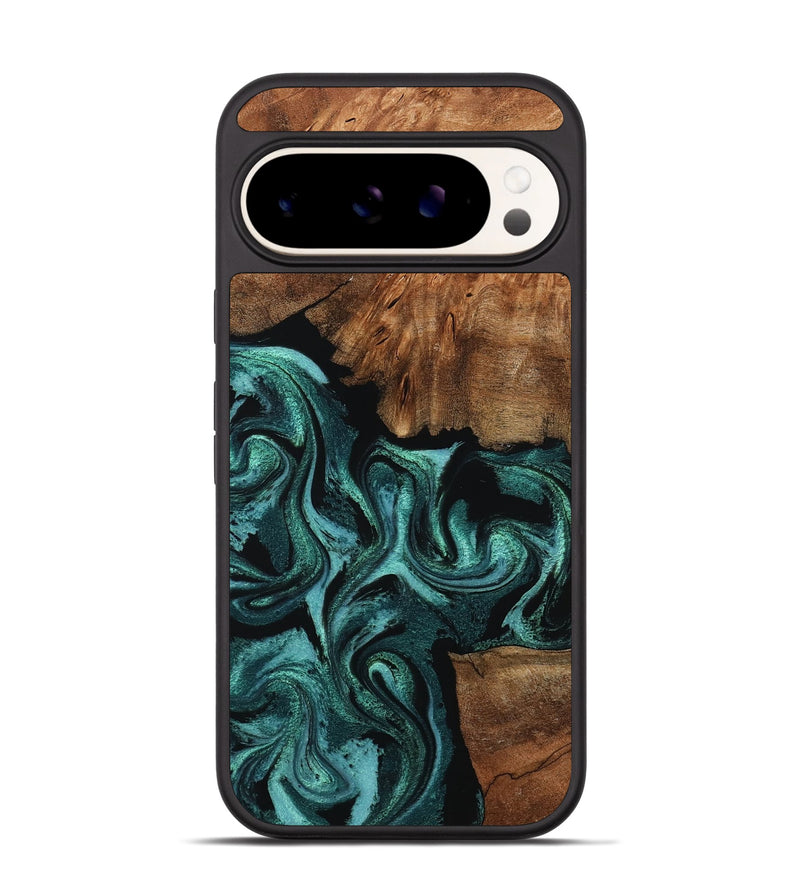 Pixel 9 Pro Wood Phone Case - Keri (Green, 798962)