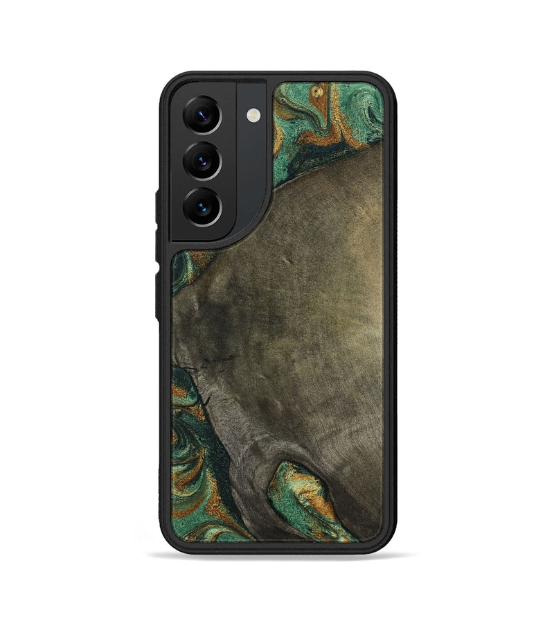 Galaxy S22 Wood Phone Case - Kaisen (Green, 798964)
