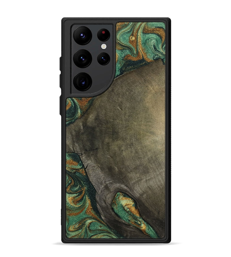 Galaxy S22 Ultra Wood Phone Case - Kaisen (Green, 798964)
