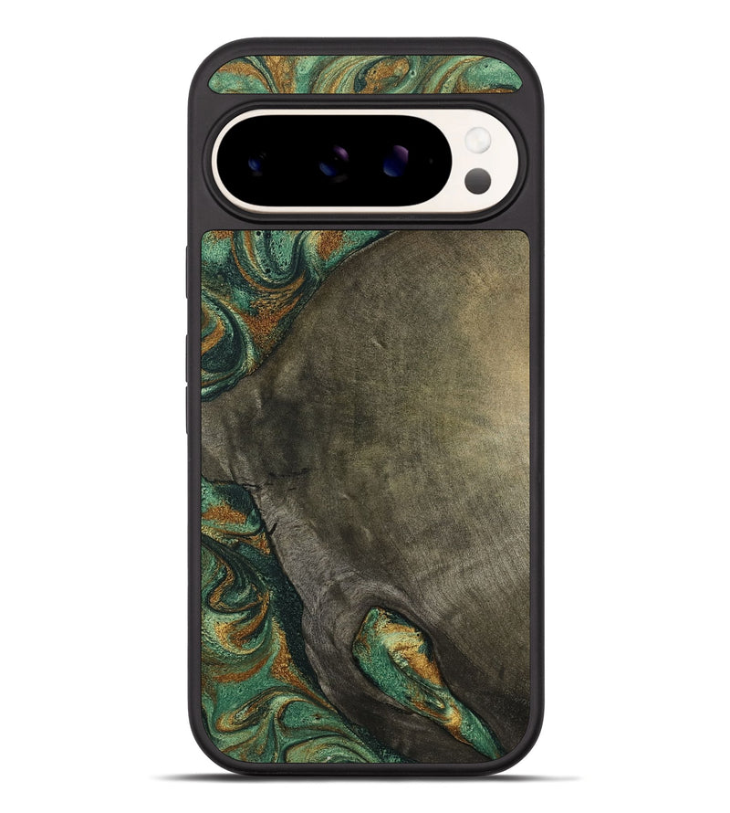 Pixel 10 Pro XL Wood Phone Case - Kaisen (Green, 798964)