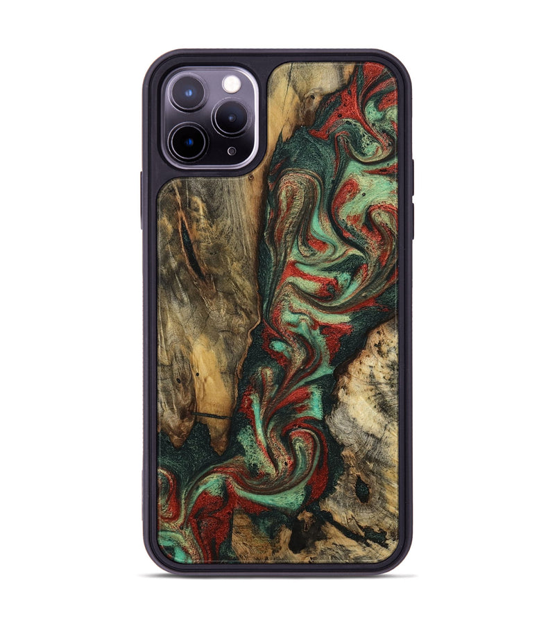 iPhone 11 Pro Max Wood Phone Case - Nico (Green, 798966)