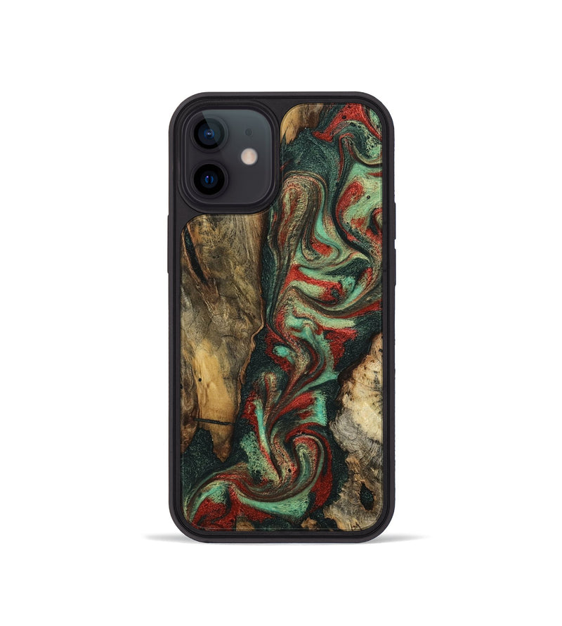 iPhone 12 mini Wood Phone Case - Nico (Green, 798966)