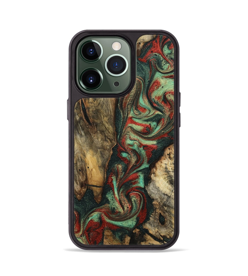 iPhone 13 Pro Wood Phone Case - Nico (Green, 798966)
