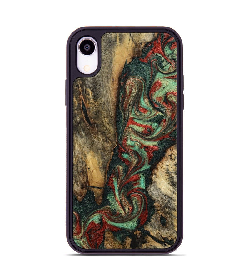 iPhone Xr Wood Phone Case - Nico (Green, 798966)