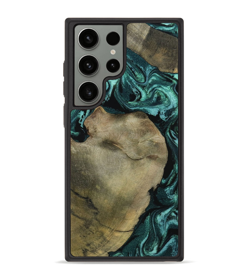 Galaxy S23 Ultra Wood Phone Case - Lionel (Green, 798967)