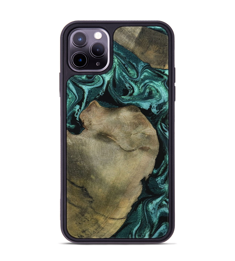 iPhone 11 Pro Max Wood Phone Case - Lionel (Green, 798967)