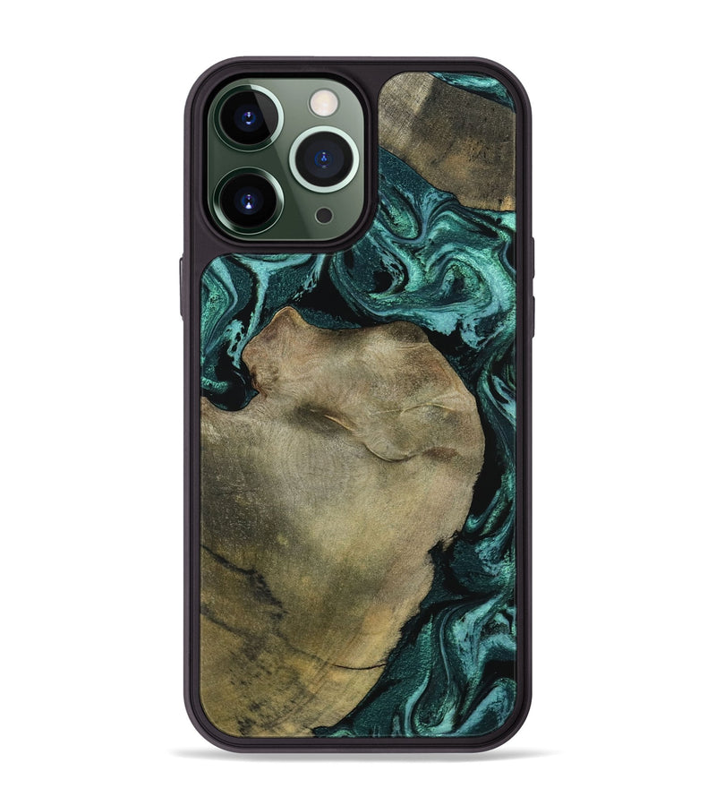 iPhone 13 Pro Max Wood Phone Case - Lionel (Green, 798967)