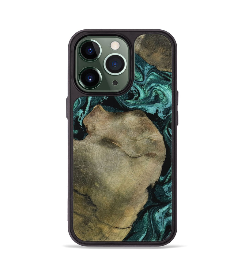 iPhone 13 Pro Wood Phone Case - Lionel (Green, 798967)