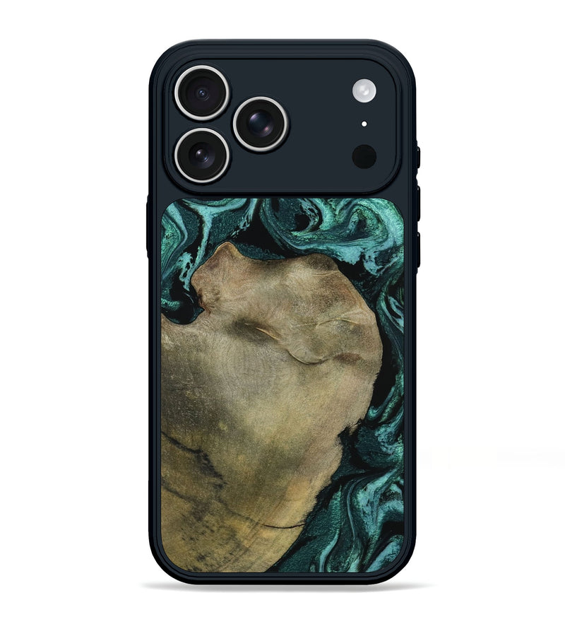 iPhone 17 Pro Max Wood Phone Case - Lionel (Green, 798967)