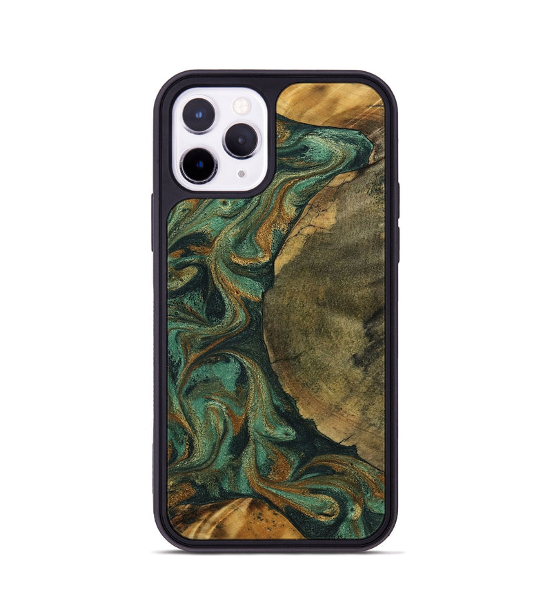 iPhone 11 Pro Wood Phone Case - Adonis (Green, 798968)