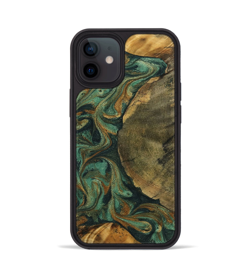 iPhone 12 Wood Phone Case - Adonis (Green, 798968)
