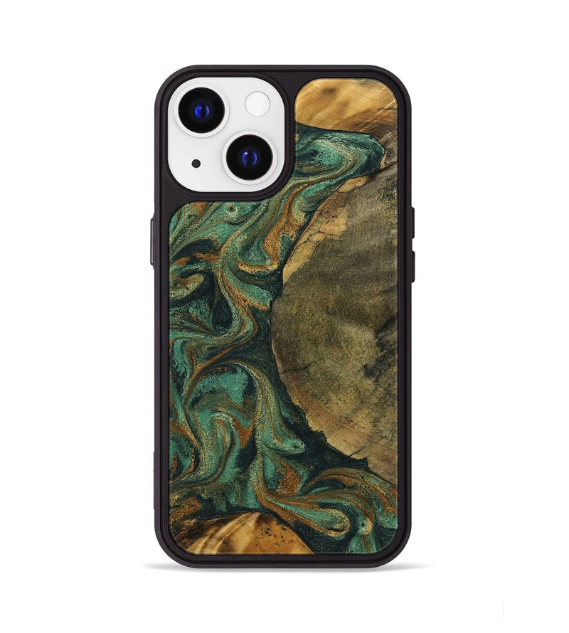 iPhone 13 Wood Phone Case - Adonis (Green, 798968)