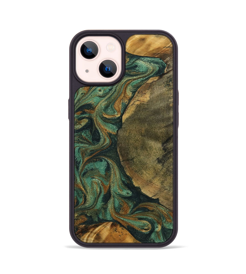iPhone 14 Wood Phone Case - Adonis (Green, 798968)
