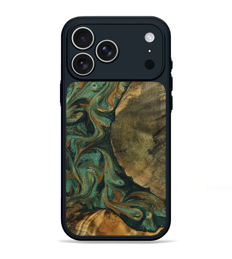 iPhone 17 Pro Max Wood Phone Case - Adonis (Green, 798968)