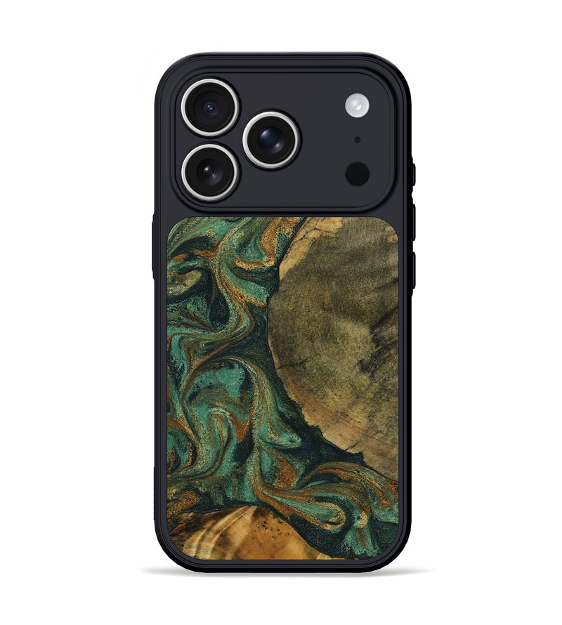 iPhone 17 Pro Wood Phone Case - Adonis (Green, 798968)