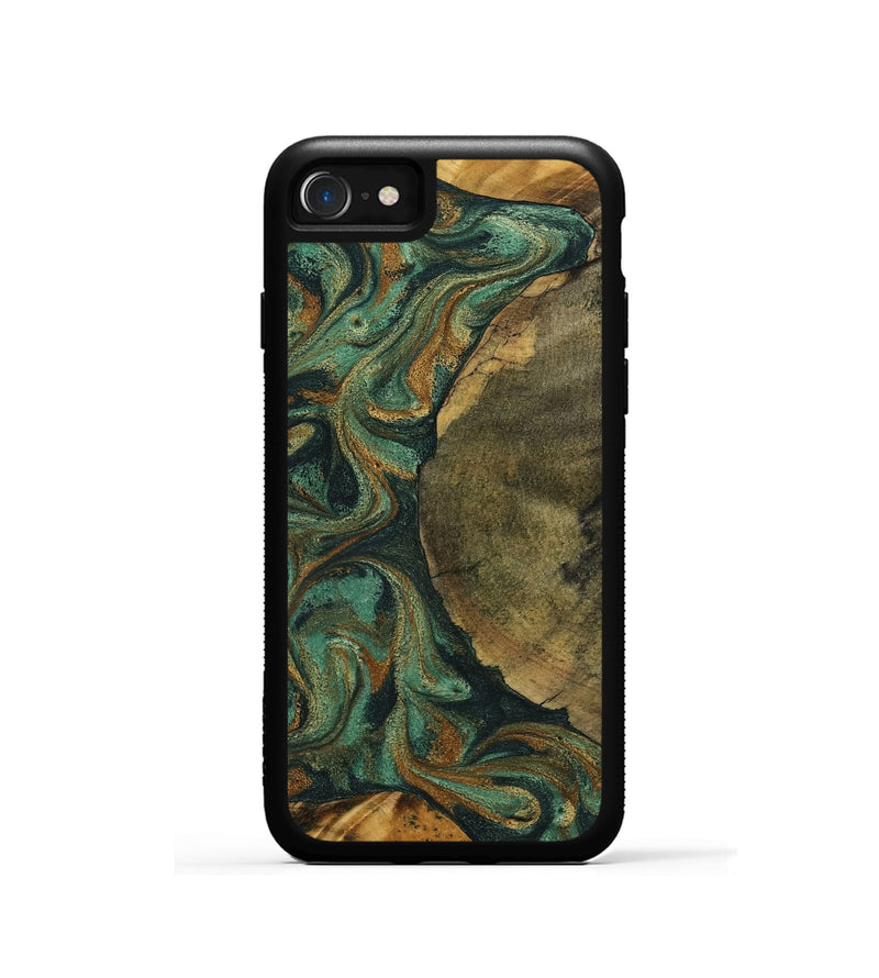 iPhone SE Wood Phone Case - Adonis (Green, 798968)