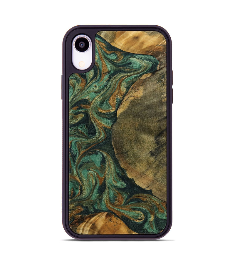 iPhone Xr Wood Phone Case - Adonis (Green, 798968)