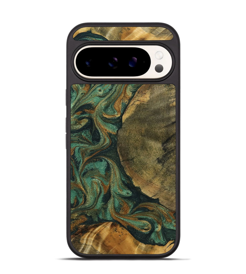 Pixel 9 Pro Wood Phone Case - Adonis (Green, 798968)