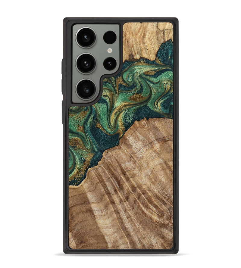 Galaxy S23 Ultra Wood Phone Case - Alyson (Green, 798970)