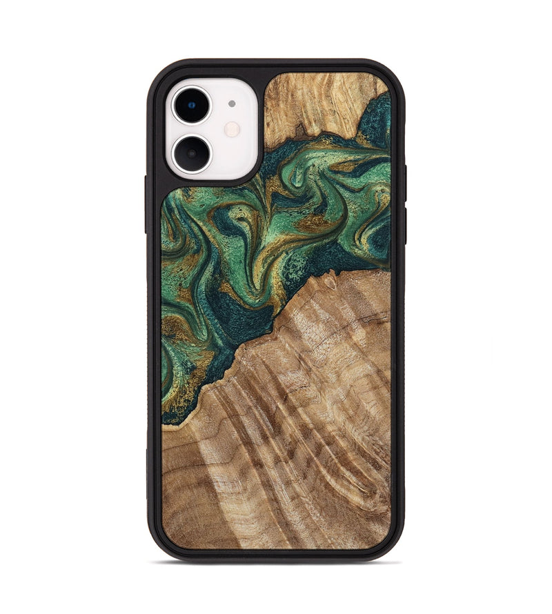 iPhone 11 Wood Phone Case - Alyson (Green, 798970)