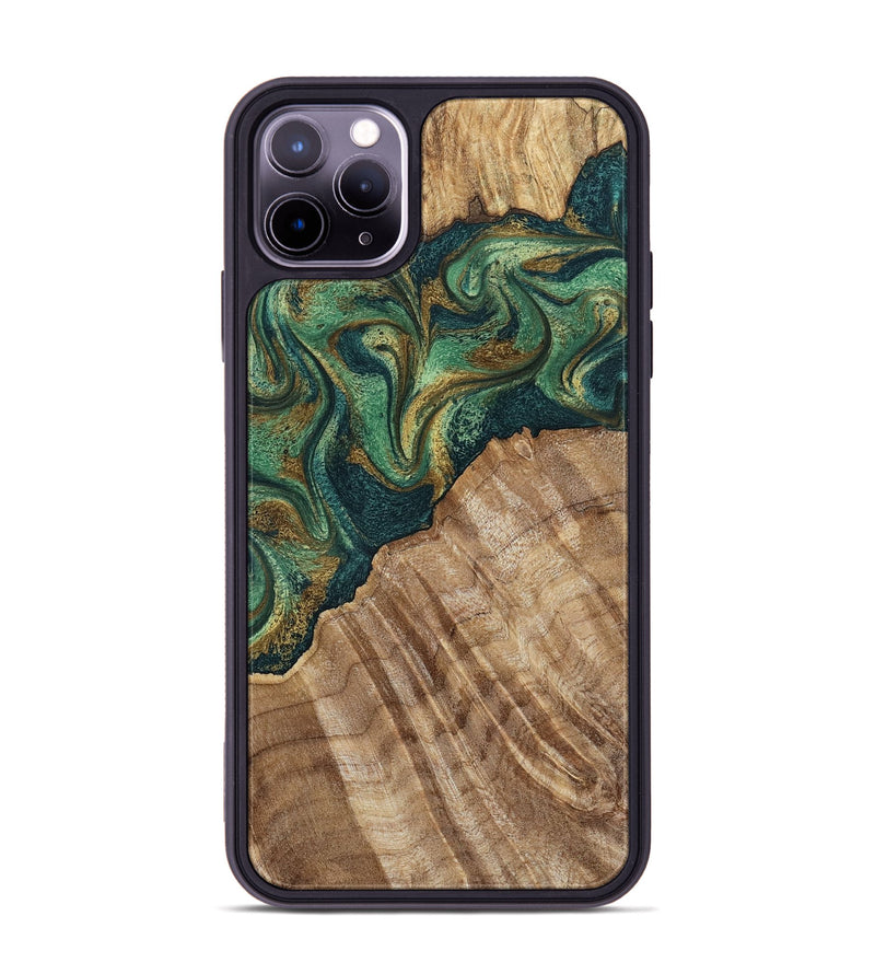 iPhone 11 Pro Max Wood Phone Case - Alyson (Green, 798970)