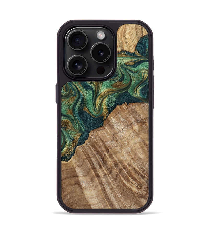 iPhone 16 Pro Wood Phone Case - Alyson (Green, 798970)