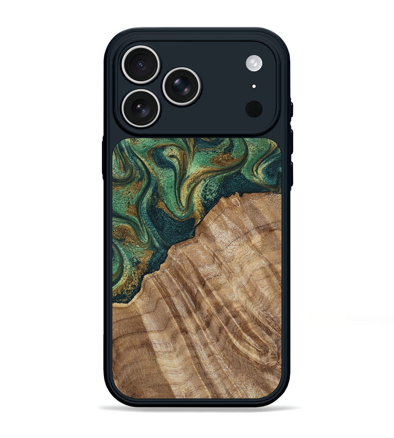 iPhone 17 Pro Max Wood Phone Case - Alyson (Green, 798970)