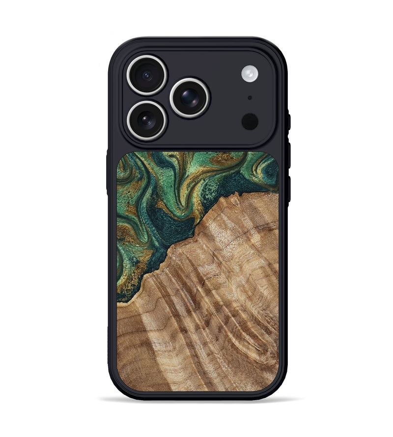 iPhone 17 Pro Wood Phone Case - Alyson (Green, 798970)