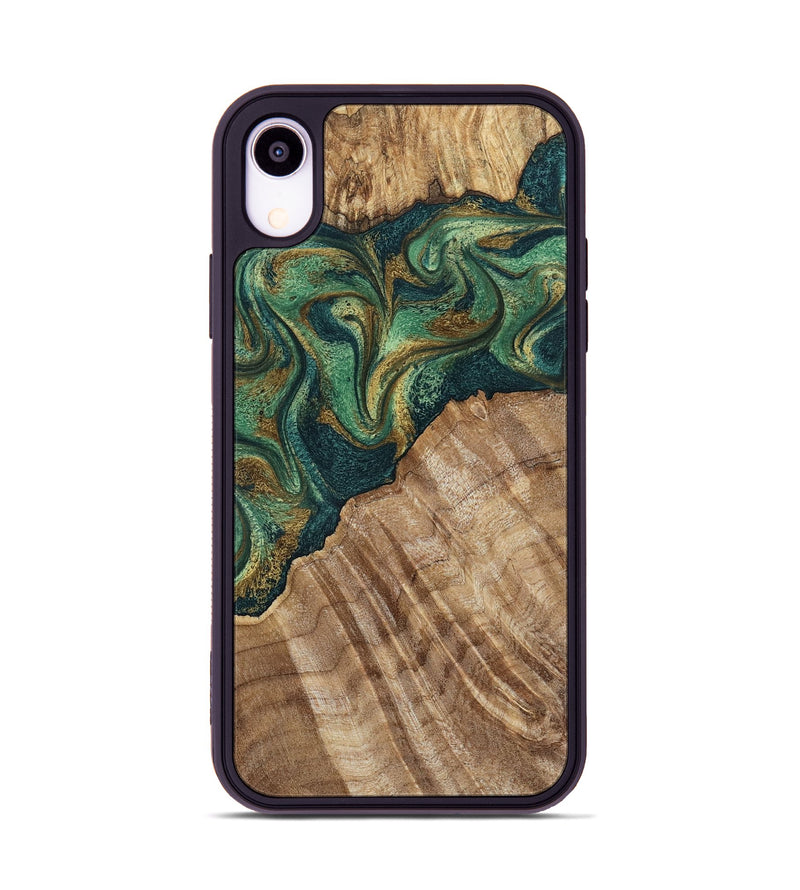 iPhone Xr Wood Phone Case - Alyson (Green, 798970)
