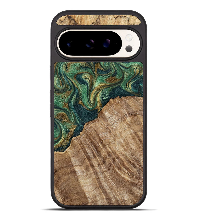 Pixel 10 Pro XL Wood Phone Case - Alyson (Green, 798970)