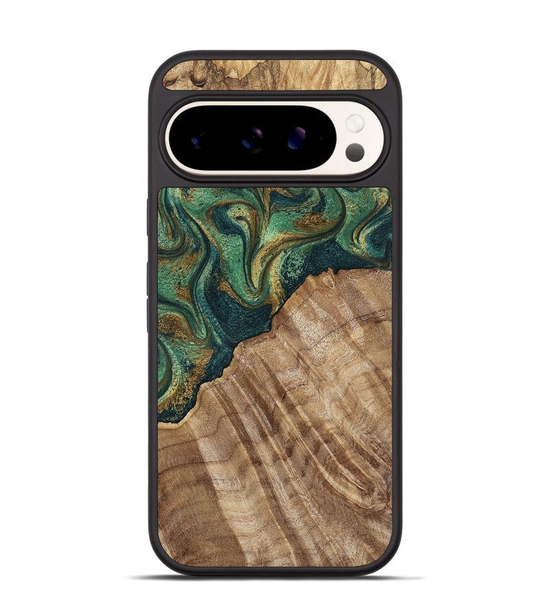 Pixel 9 Pro Wood Phone Case - Alyson (Green, 798970)