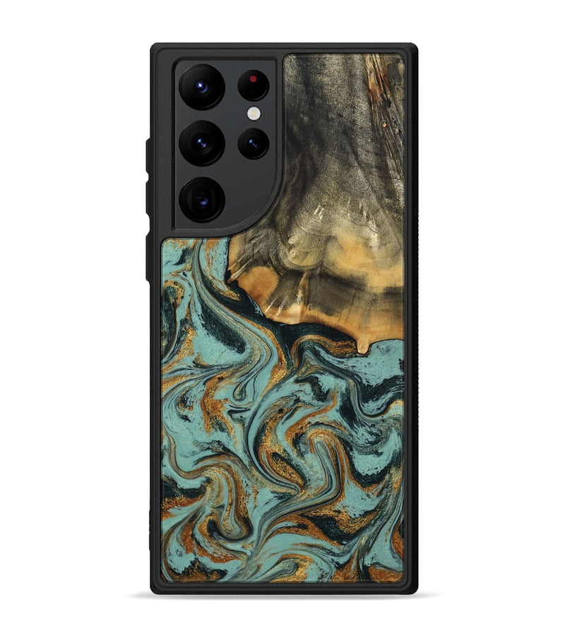 Galaxy S22 Ultra Wood Phone Case - Abigail (Green, 798971)