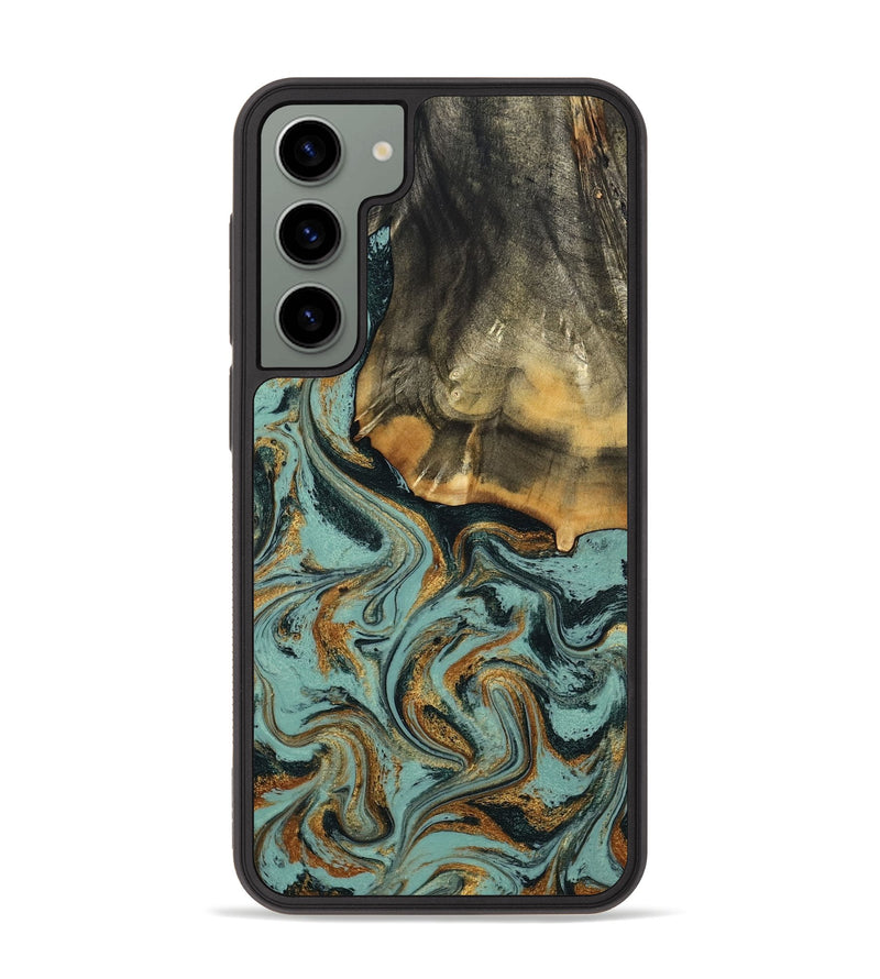 Galaxy S23 Plus Wood Phone Case - Abigail (Green, 798971)