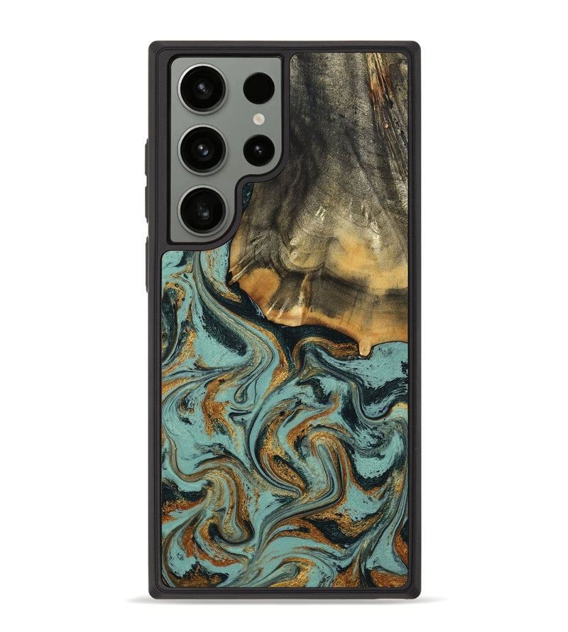 Galaxy S23 Ultra Wood Phone Case - Abigail (Green, 798971)