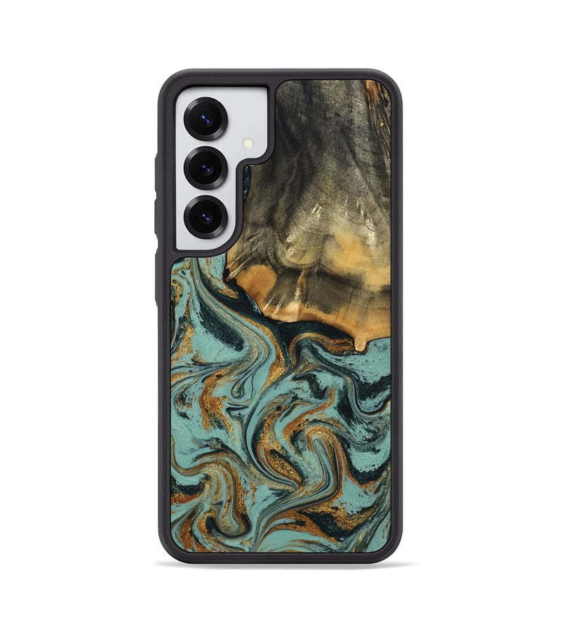 Galaxy S25 Wood Phone Case - Abigail (Green, 798971)