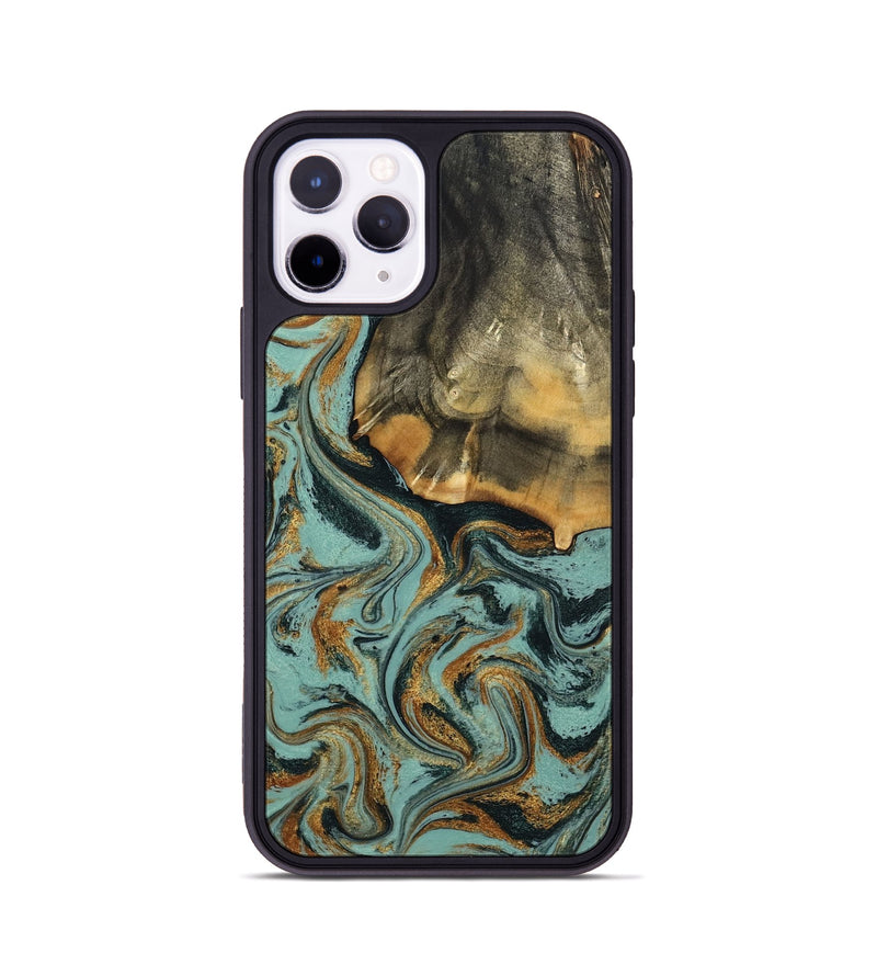 iPhone 11 Pro Wood Phone Case - Abigail (Green, 798971)