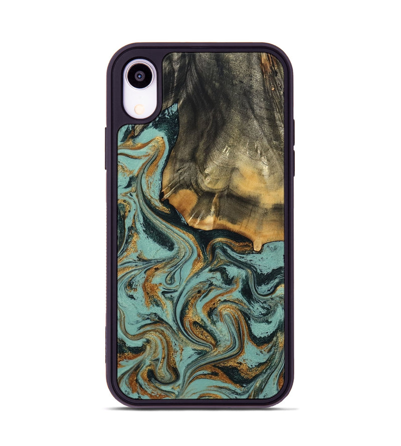 iPhone Xr Wood Phone Case - Abigail (Green, 798971)