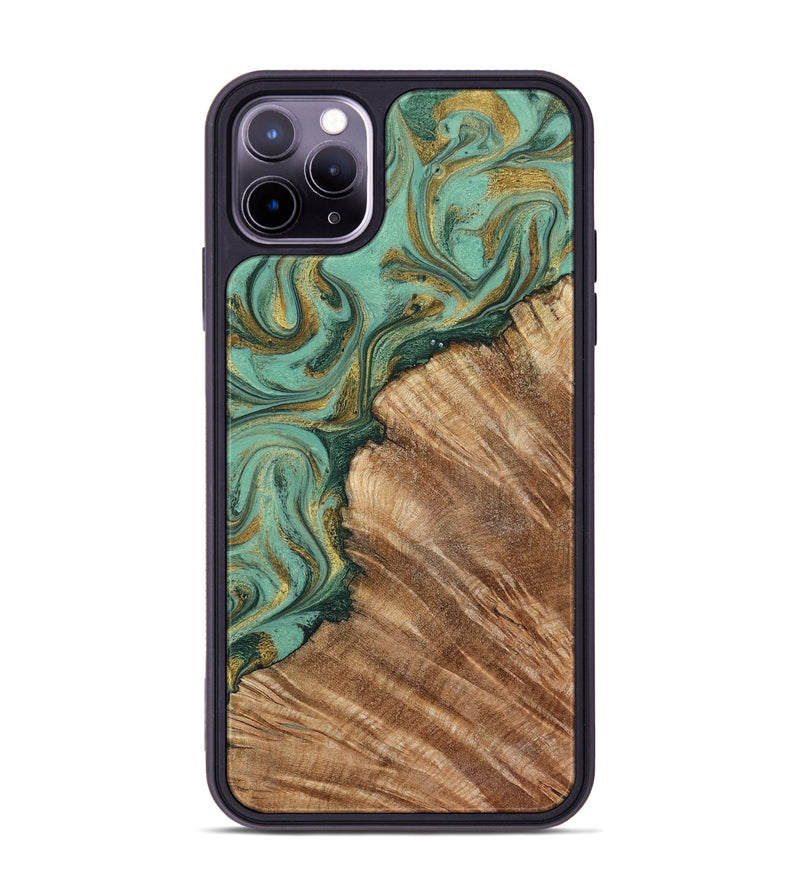 iPhone 11 Pro Max Wood Phone Case - Jaida (Green, 798973)