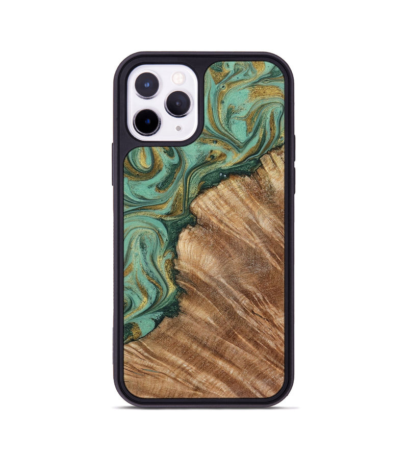 iPhone 11 Pro Wood Phone Case - Jaida (Green, 798973)