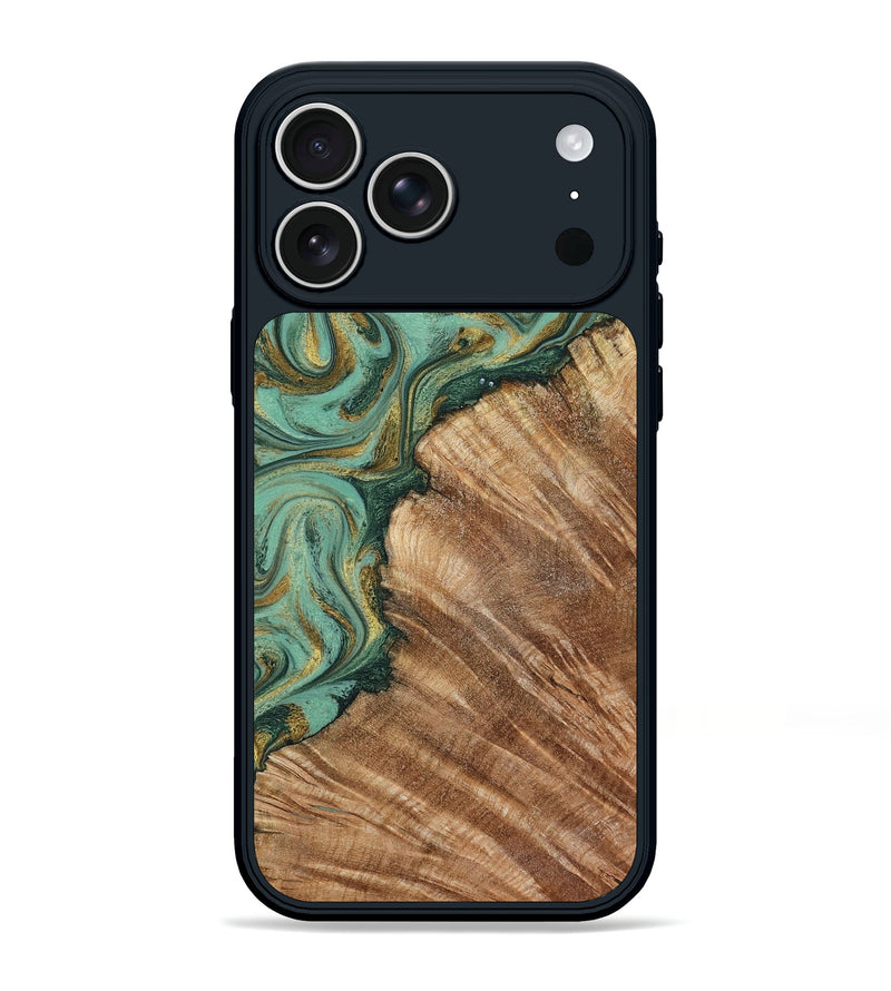 iPhone 17 Pro Max Wood Phone Case - Jaida (Green, 798973)