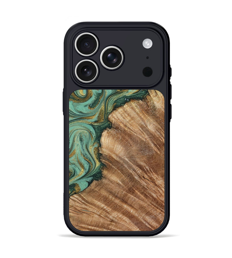 iPhone 17 Pro Wood Phone Case - Jaida (Green, 798973)