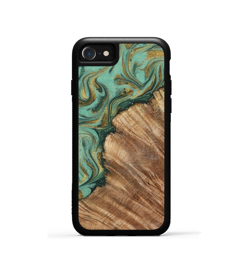 iPhone SE Wood Phone Case - Jaida (Green, 798973)