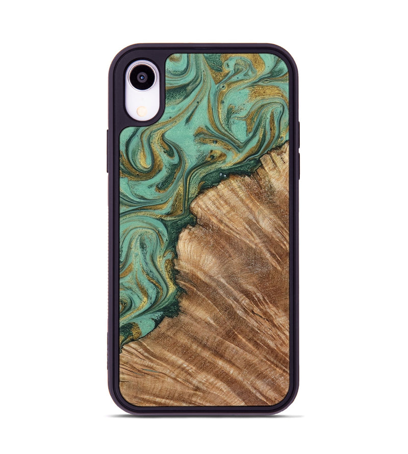 iPhone Xr Wood Phone Case - Jaida (Green, 798973)