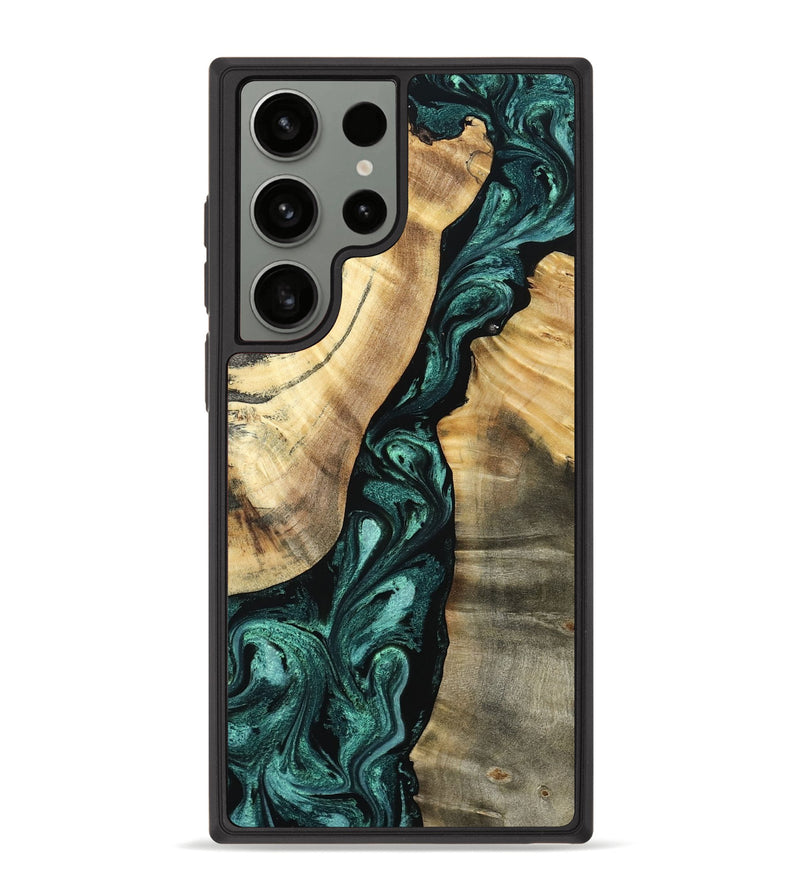 Galaxy S23 Ultra Wood Phone Case - Alene (Green, 798974)