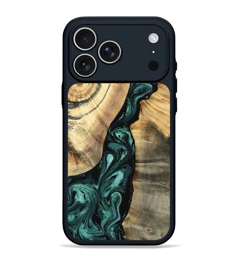 iPhone 17 Pro Max Wood Phone Case - Alene (Green, 798974)